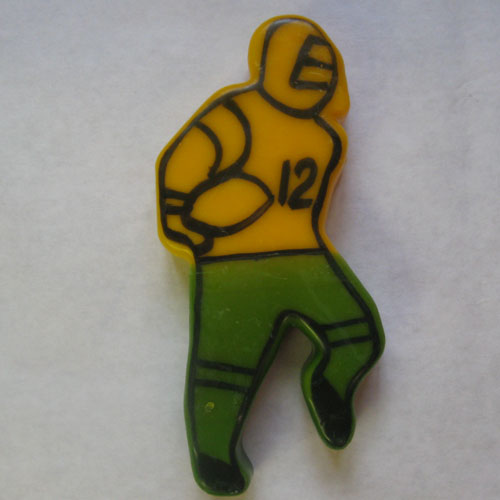 football player cutout cheese